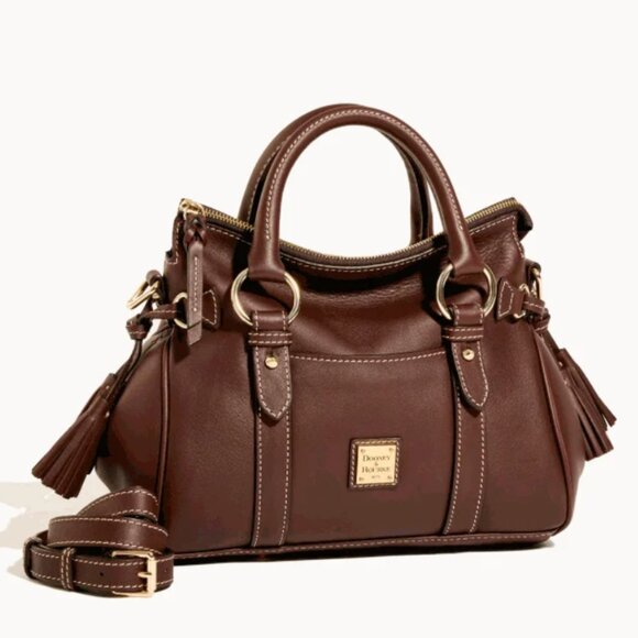 Dooney & Bourke Dark Brown T Moro Medium Valerie NWT - Picture 1 of 8